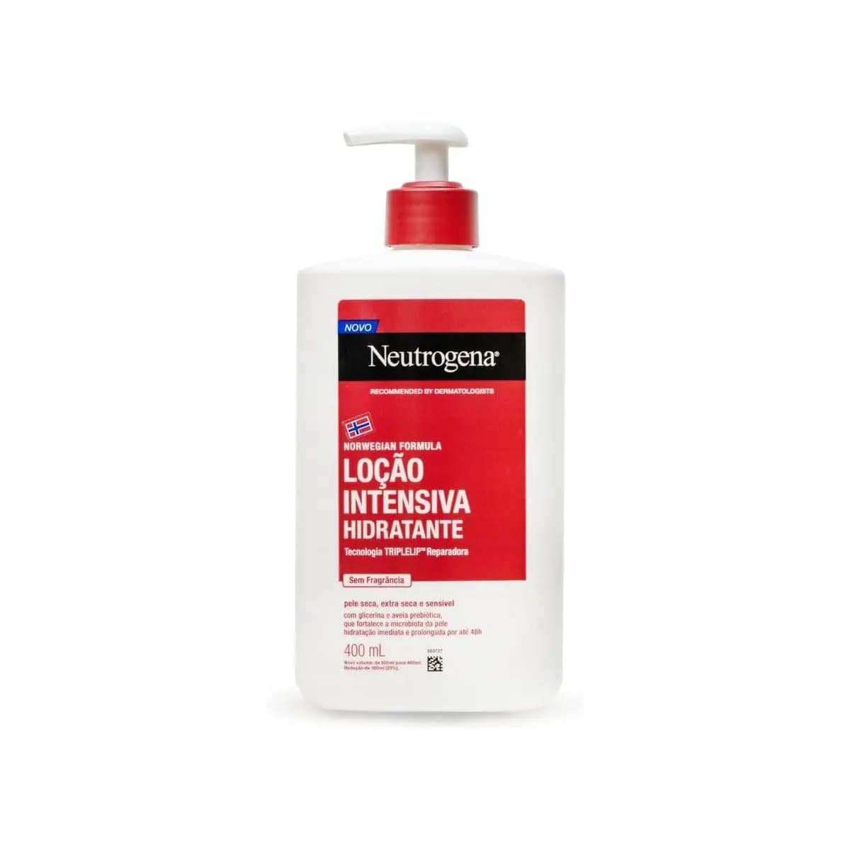 Hidratante Corporal Neutrogena Norwegian Intensivo, Sem Perfume, 400ml