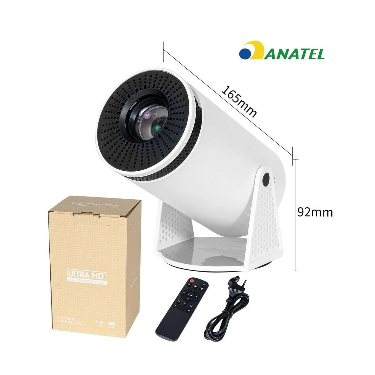 Projetor HY300 Magcubic 4K HD WiFi Bluetooth Até 150 Polegadas Bivolt Celular TV Box Xbox PS5 PC Cinema Portátil