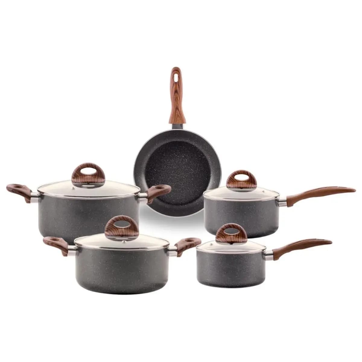 Review: Brinox - Jogo de Panelas Antiaderente Ceramic Life 5 Peças com Fundo de Indução Smart Plus - Granito