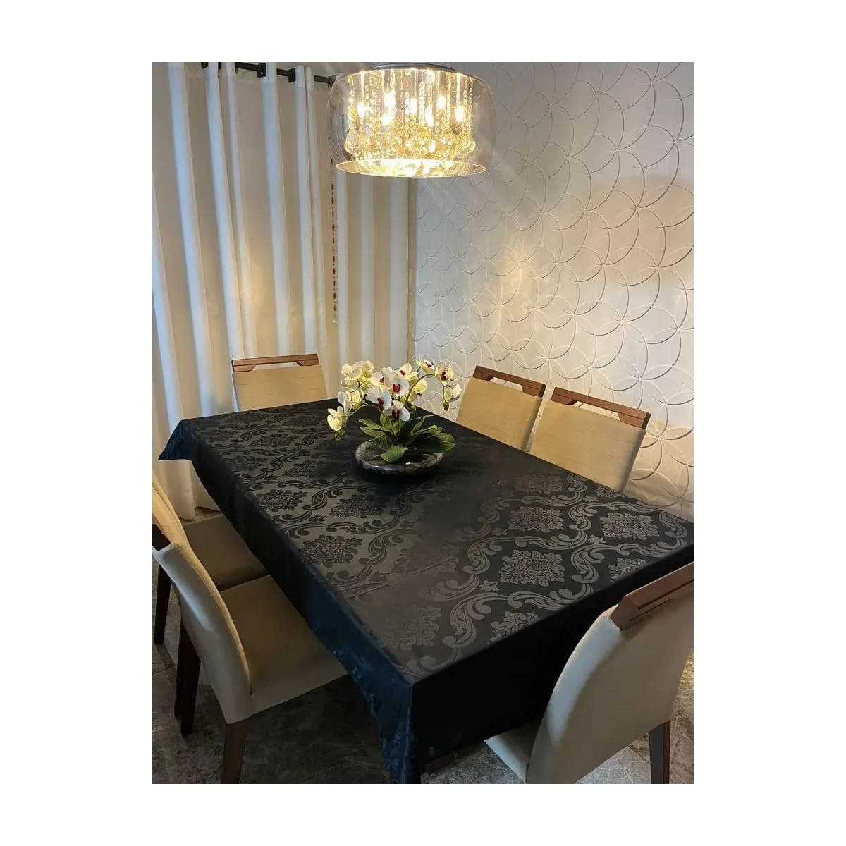 Toalha de Mesa Jacquard Luxo 6 Lugares 2,10x1,40 Várias Cores ENVIO IMEDIATO