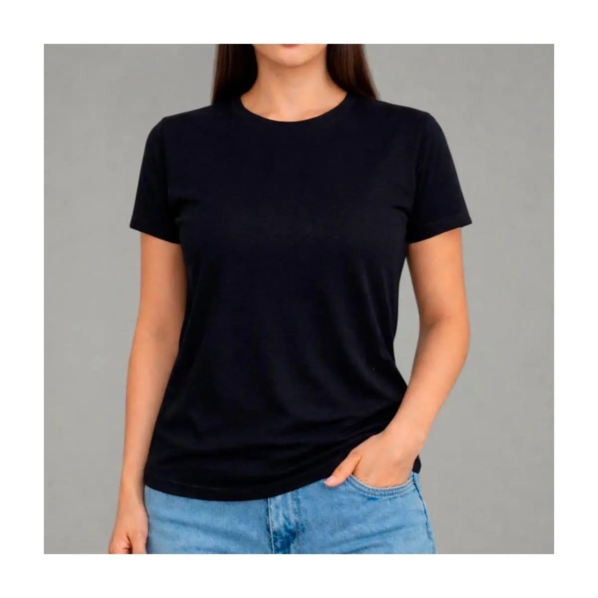 Camiseta Feminina Lisa 100% Algodão Premium Conforto Streetwear Fashion Urbano Casual Moda Diário Crt Unissex