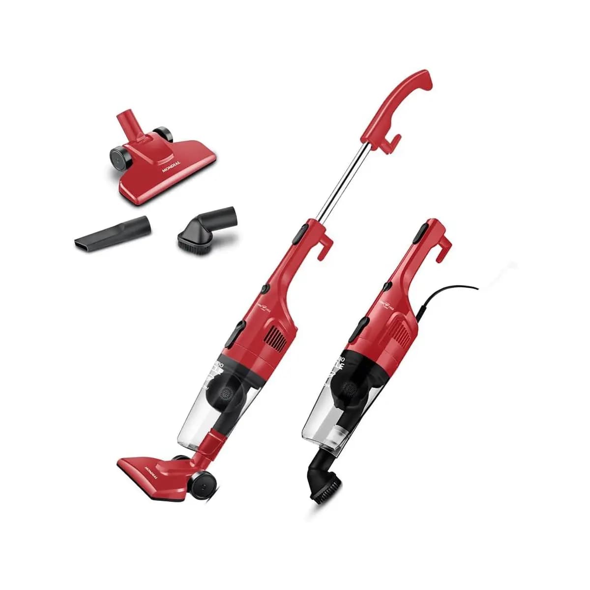 MONDIAL Aspirador de Pó Turbo Cycle, Vermelho/Preto, 1100W, 220V - AP-36