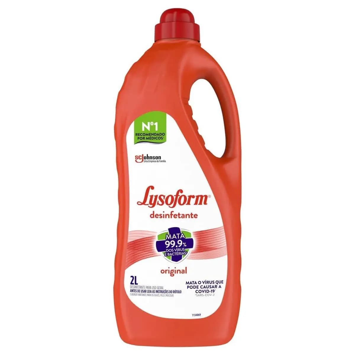 Lysoform Original, Desinfetante Líquido, Limpeza Pesada e Eficiente, 2L