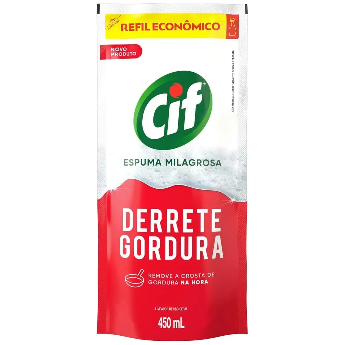 Limpador Especialista CIF Derrete Gordura 450 ml Refil Econômico (Packaging May Vary)