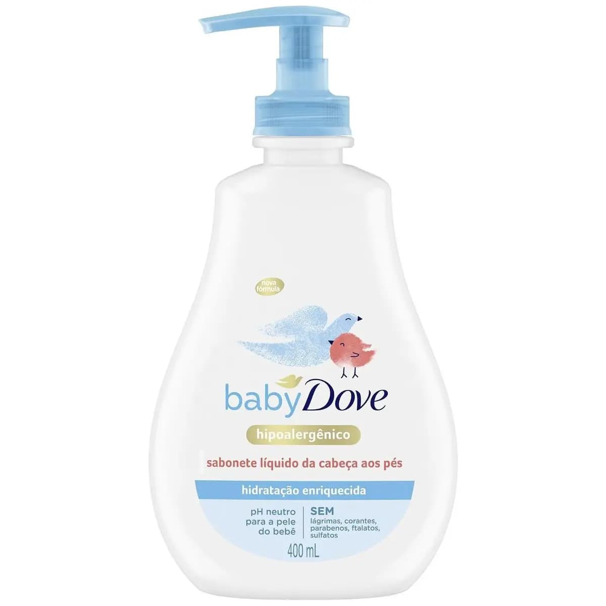 Baby Dove Sabonete Líquido Da Cabeça Aos Pés Hidratação Enriquecida 400Ml