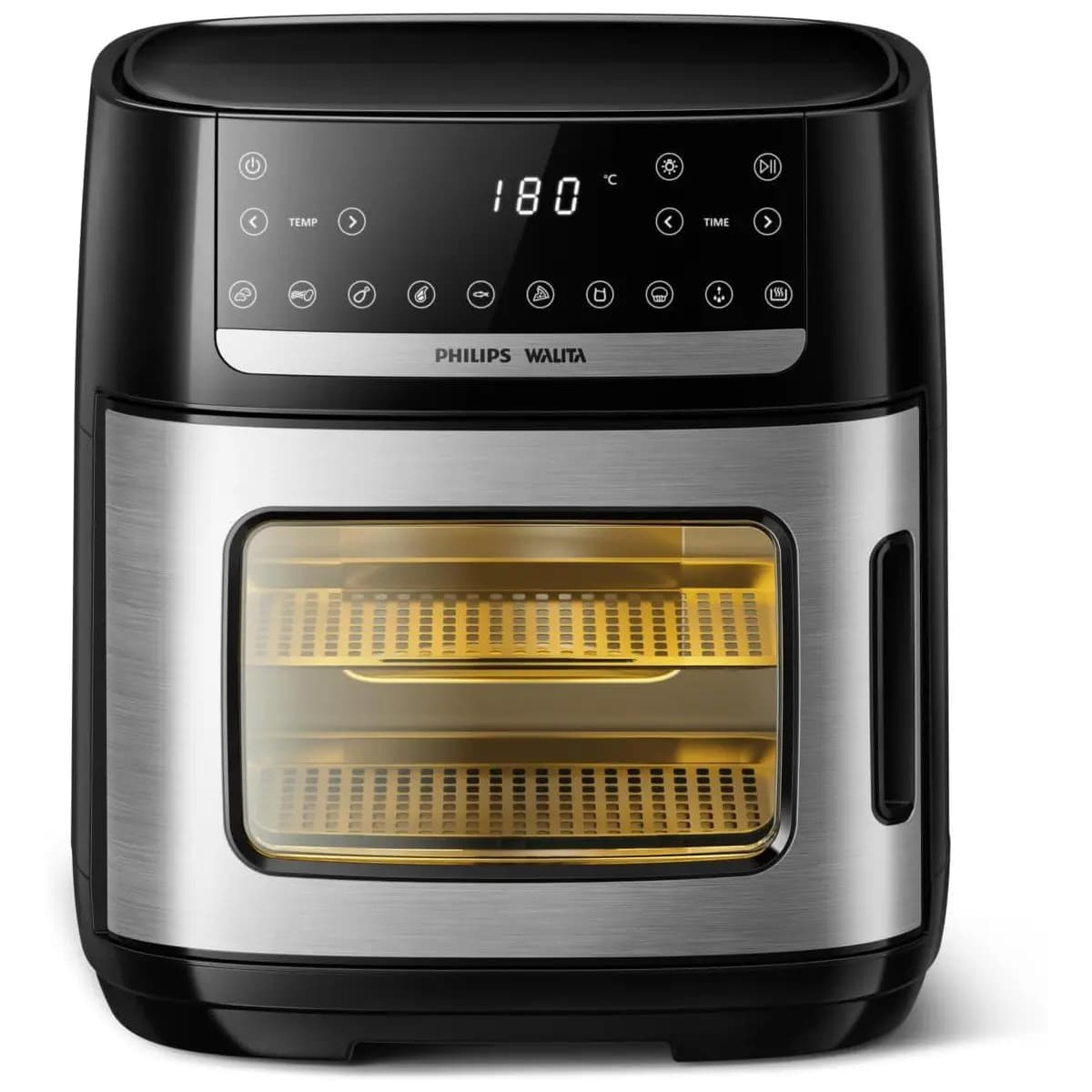 Fritadeira air fryer forno com visor, Philips Walita, 12L, preta, 110v - AI551