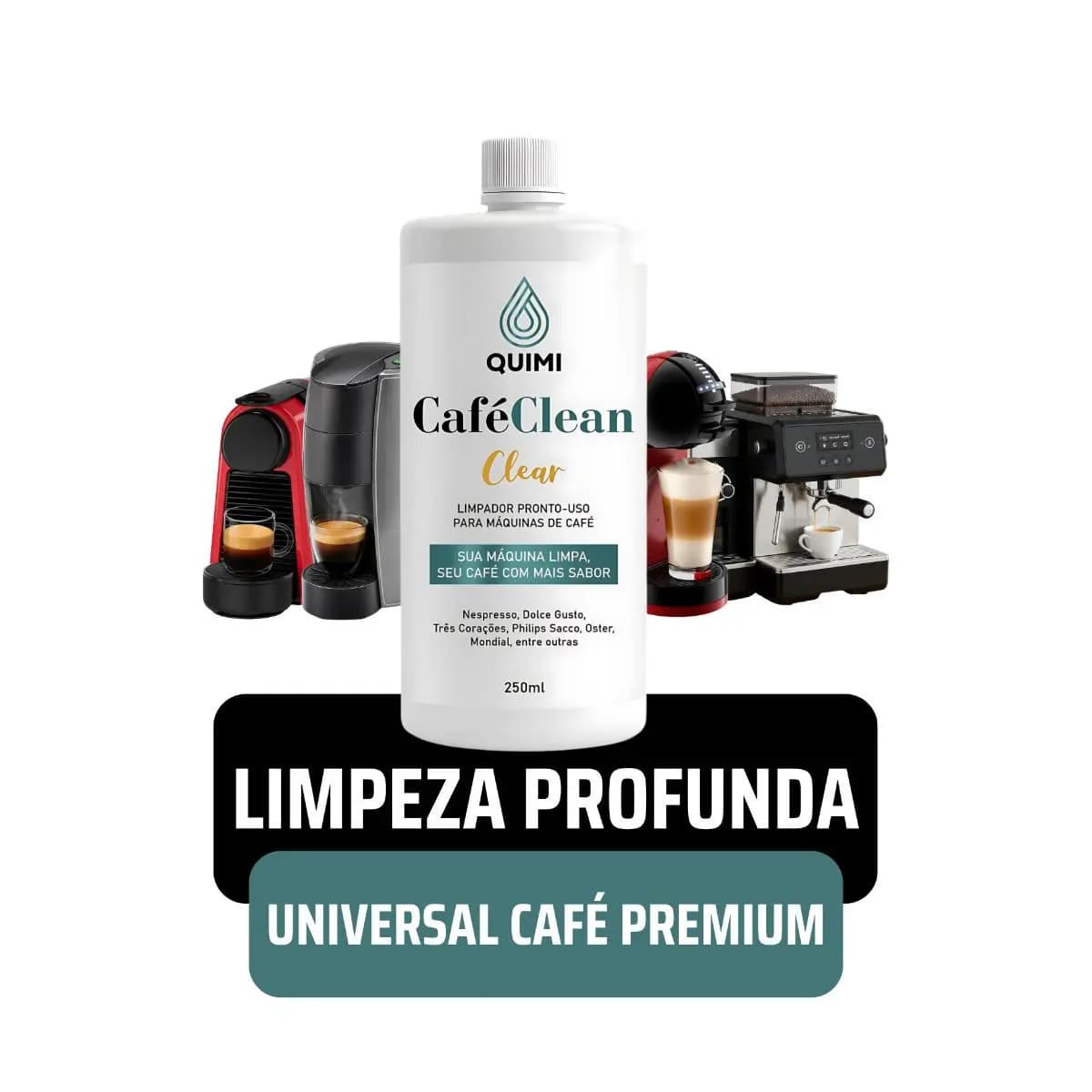 Descalcificante Limpa Cafeteira Expresso Maquina Nespresso Dolce Gusto 3 Corações Café Dentro Limpez