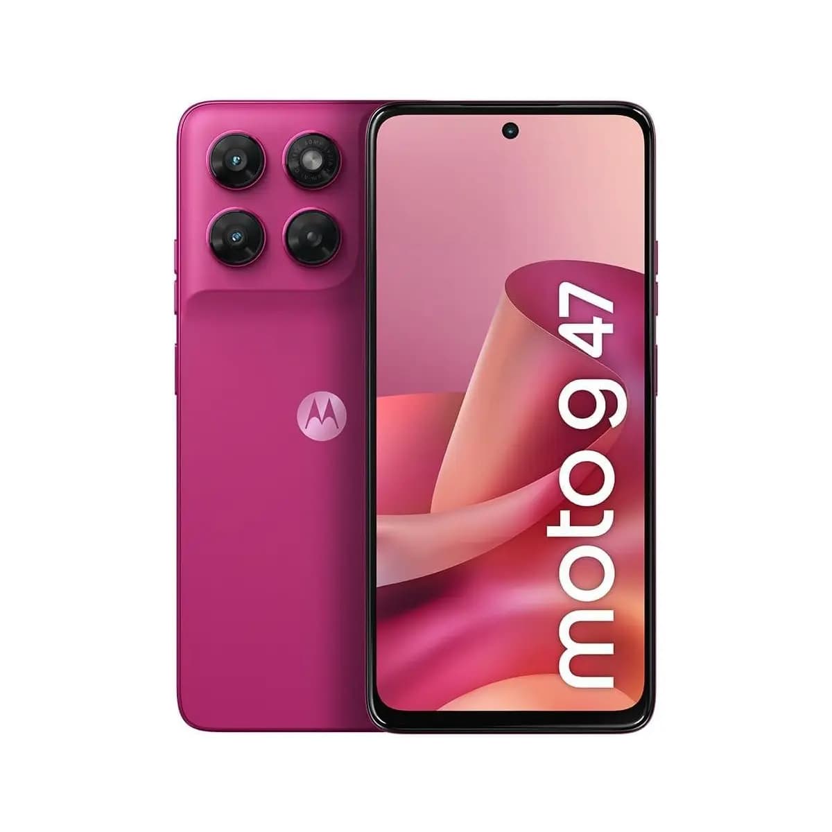Smartphones Motorola Moto G47 5G - 128GB 12GB (4GB RAM + 8GB RAM Boost), Camera 50 MP Sony LYTIA 600, Tela FHD+ de 120hz - Rosa