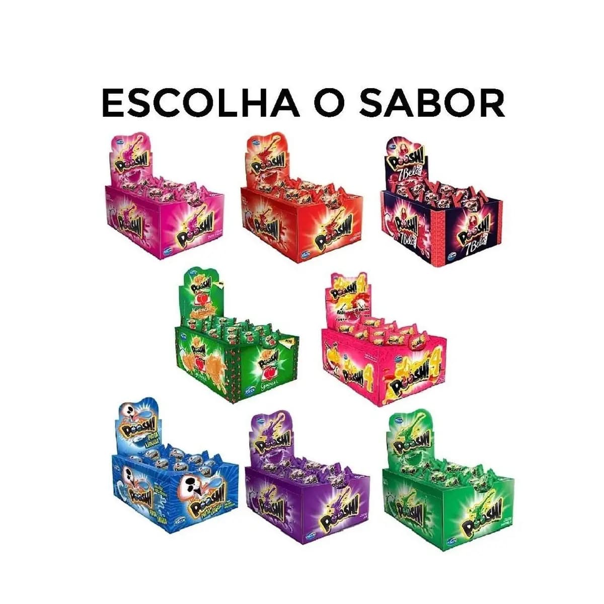 Chiclete Poosh Escolha o Sabor c/40 - Arcor