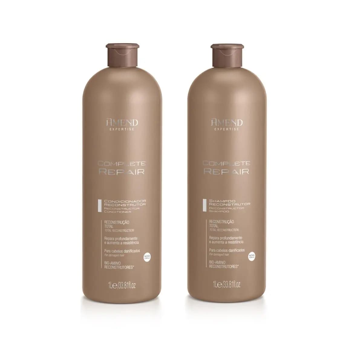 AMEND KIT COMPLETE REPAIR SHAMPOO 1L + CONDICIONADOR 1L