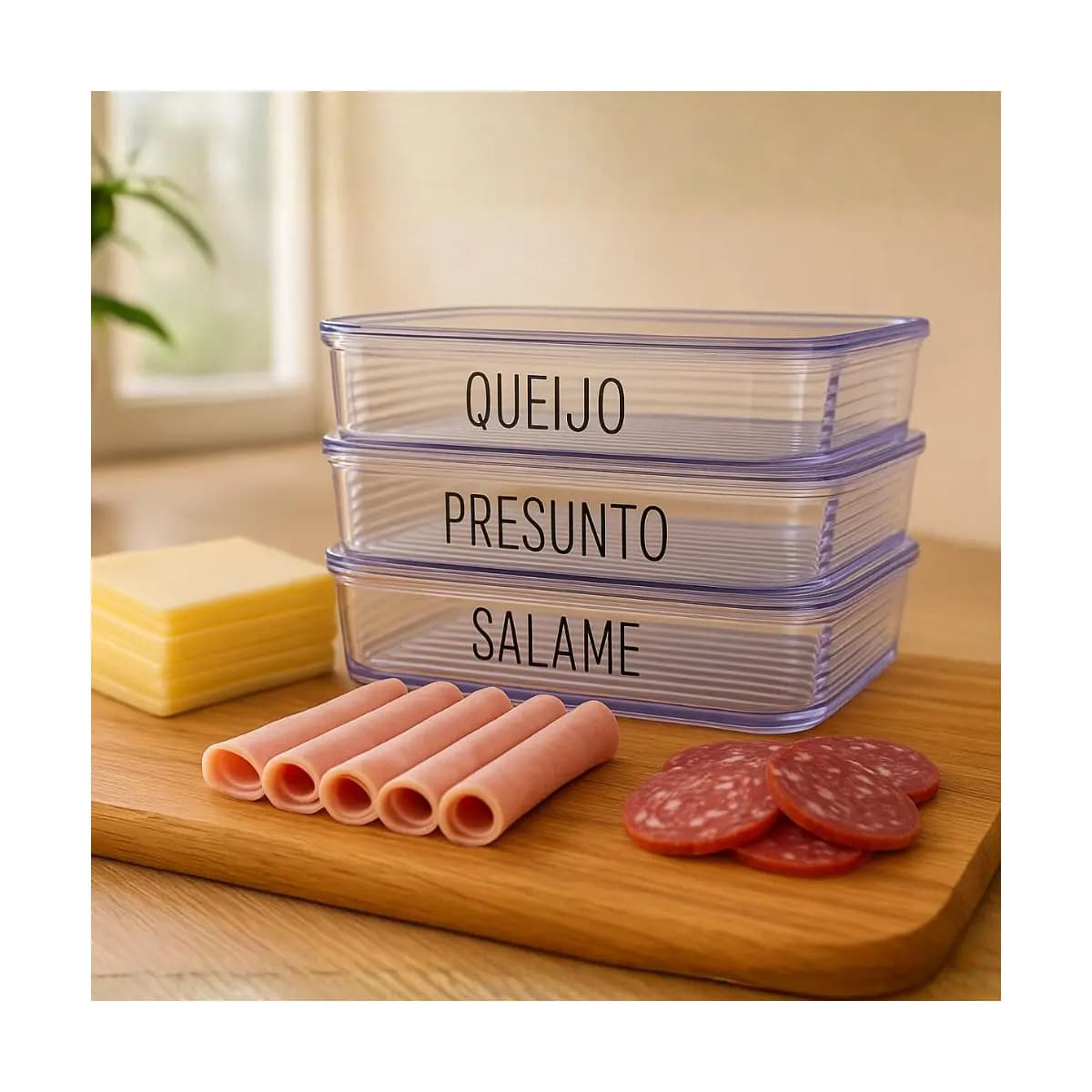 Porta Frios Hermético Duplo Triplo Unitário com Tampa Pote Mantimentos