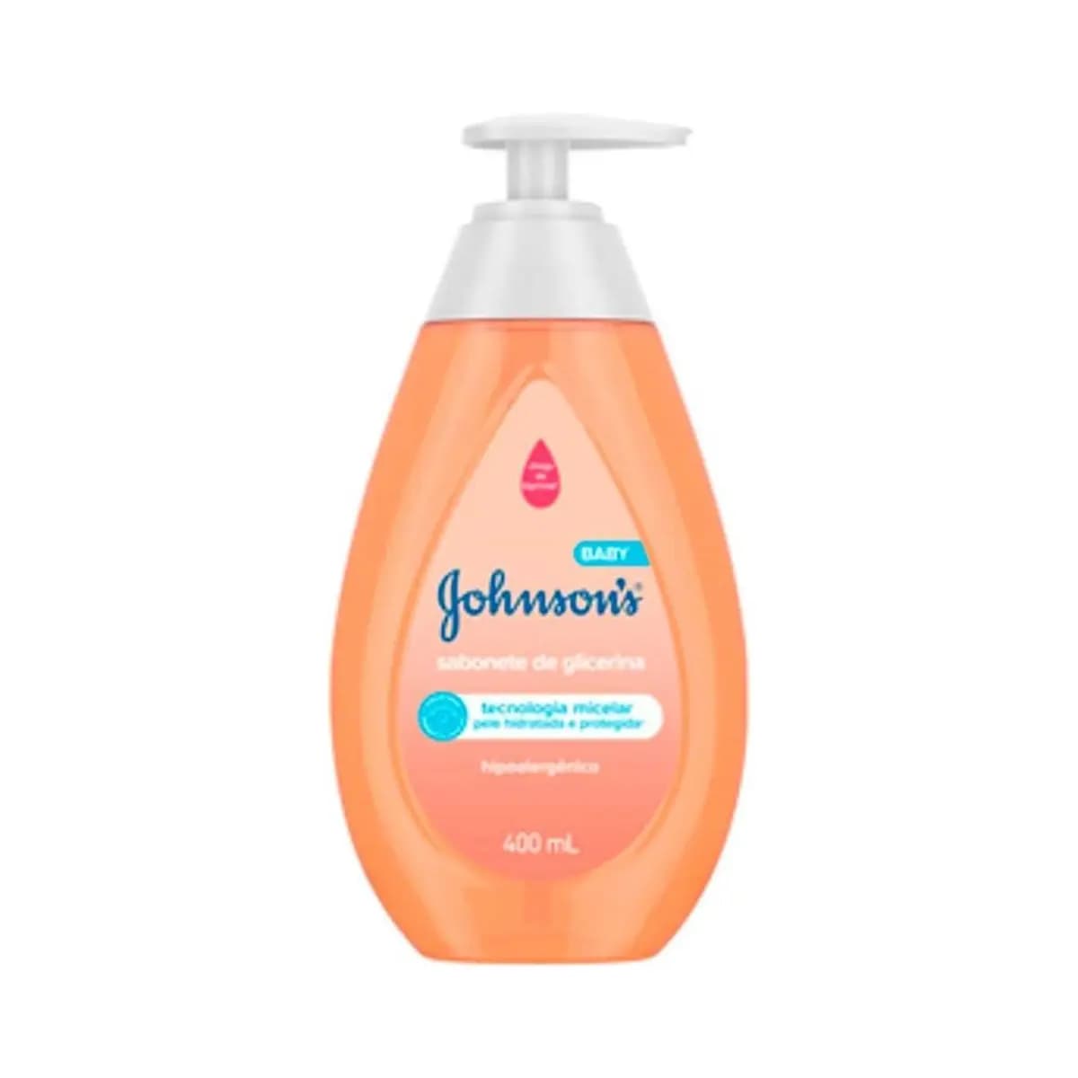 Sabonete Líquido Glicerina Da Cabeça Aos Pés Johnson's Baby, 400ml