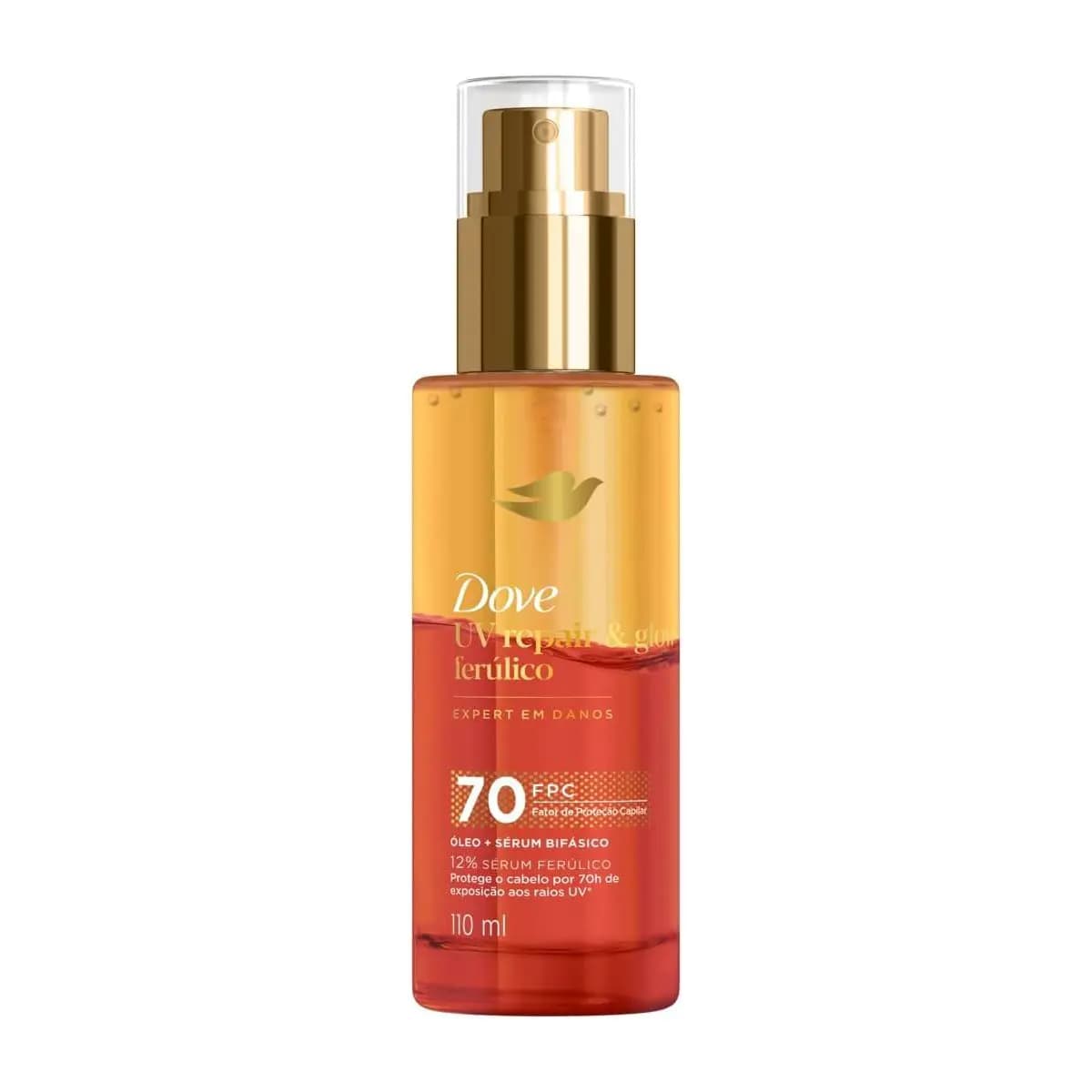 Dove Óleo e Sérum Bifásico UV Repair & Glow + Ferúlico 110ml