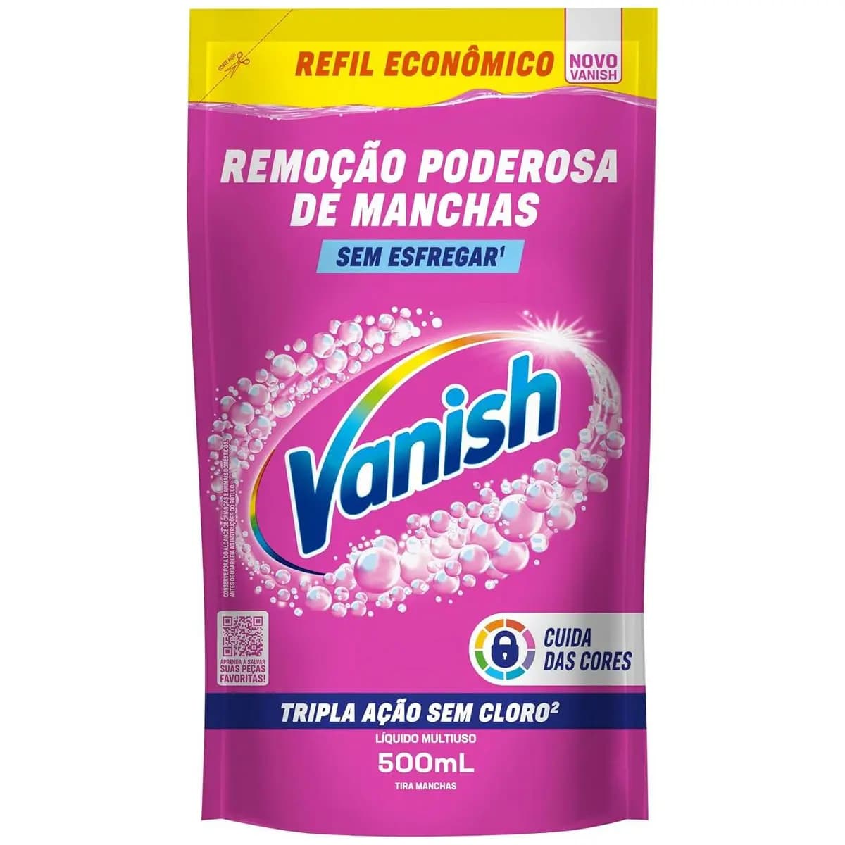 Tira Manchas Vanish Líquido Multiuso para roupas coloridas Refil Econômico 500ml