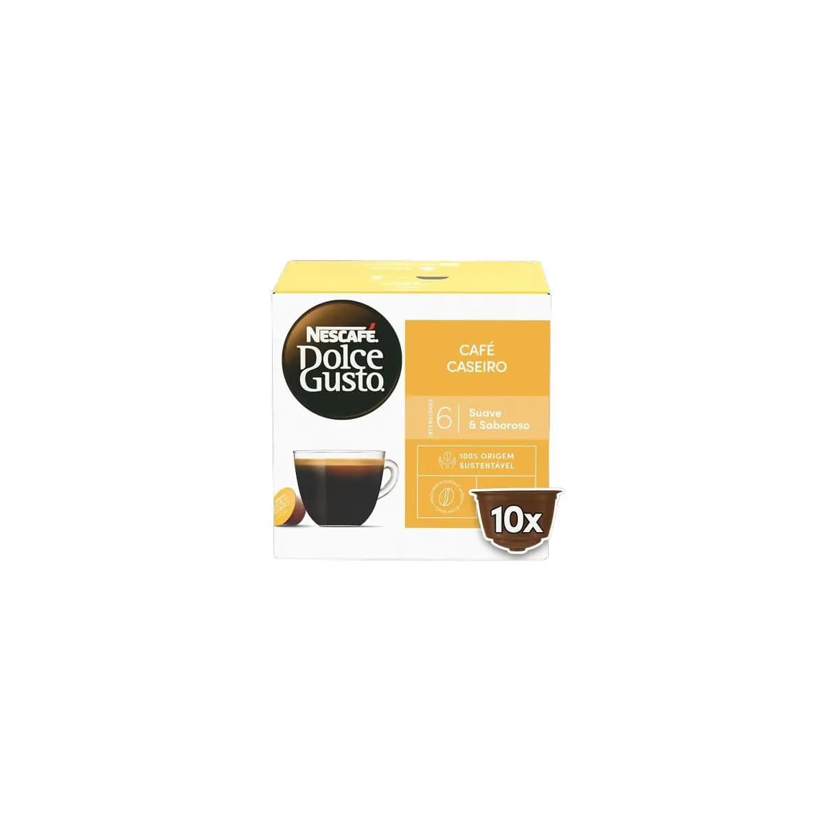 Cápsula Café Caseiro Com 10 Unidades Dolce Gusto 80g