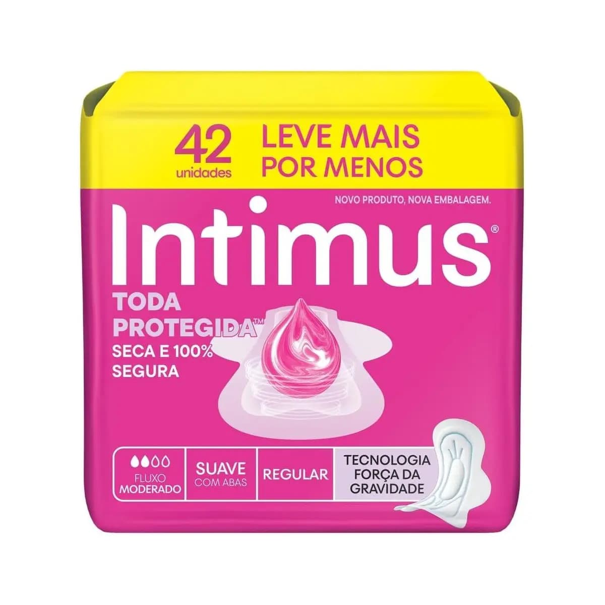 Absorvente Intimus Toda Protegida Dia Suave Com abas - 42 un