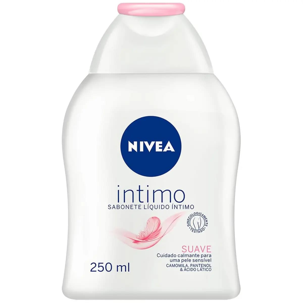 NIVEA Sabonete Líquido Íntimo Suave 250ml, Limpeza Delicada, Mantém pH Natural, Extrato de Camomila, Cuidado Calmante, Uso Diário