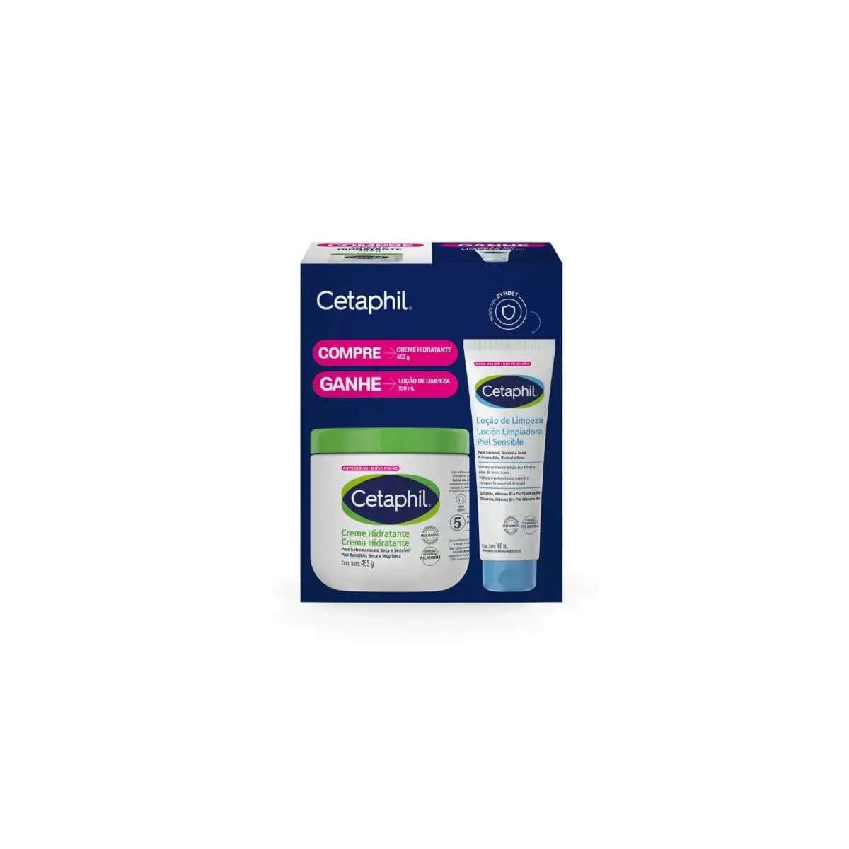 Kit Creme Hidratante 453ml + Loção Limpeza 100ml Cetaphil