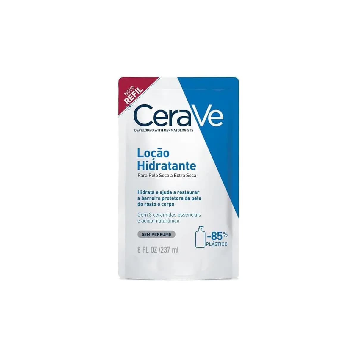 CeraVe, Loção Hidratante Corporal, com textura Fluida e Ácido Hialurônico