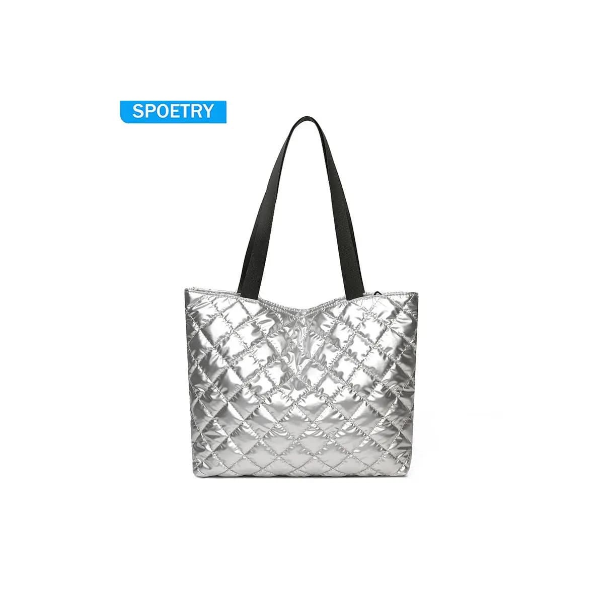 SPOETRY Bolsa Feminina Casual de Nylon Nova Grande Ombro Tote