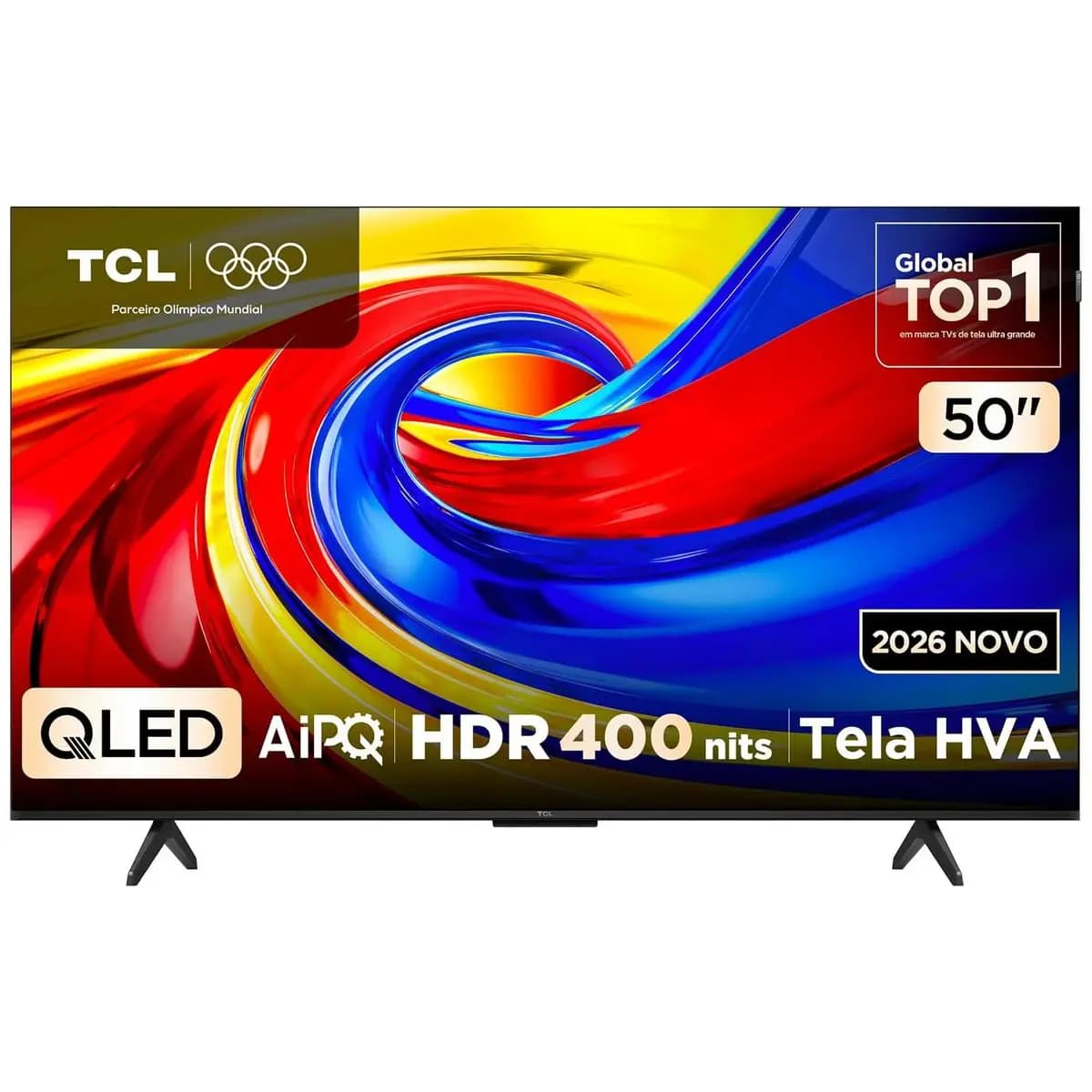 Smart TV TCL 50 Polegadas QLED 4K P7L WiFi Bluetooth Google TV HDR10+ 120 Hz VRR AIPQ 50P7L