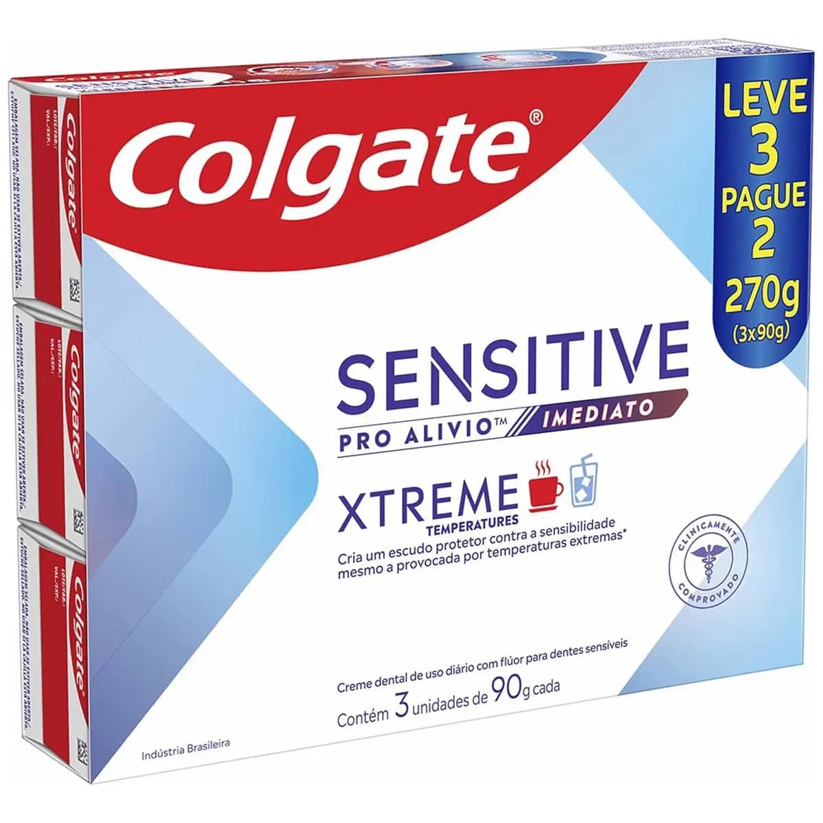 Colgate Sensitive Pro Alívio Imediato Xtreme Creme Dental, 3x90g