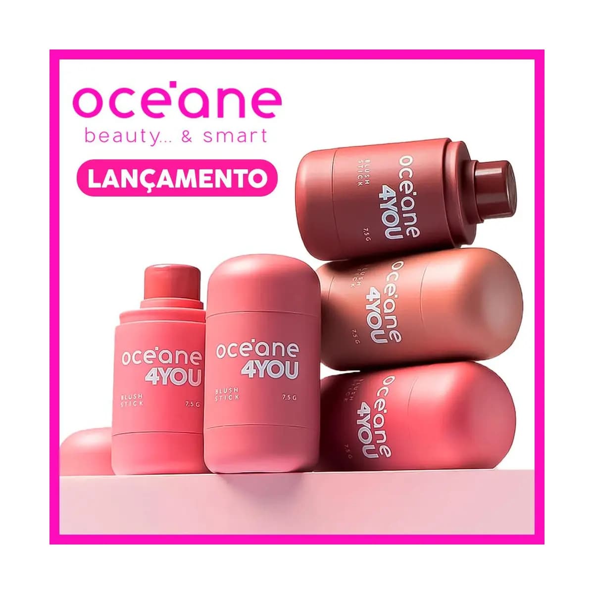 Océane 4You Blush Stick 7,5g (Efeito matte e textura cremosa que combina com todos os estilos)