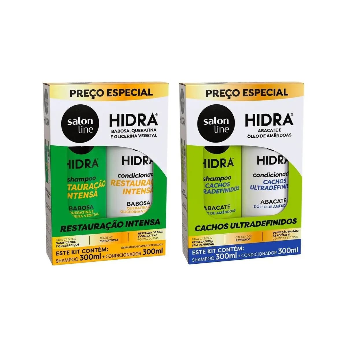 Kit Hidra Restaura e Define Cachos e Crespos Salon Line