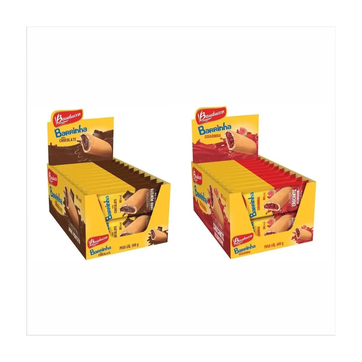 Kit Barrinhas Maxi Chocolate 20un + Maxi Goiabinha 20un - Bauduco