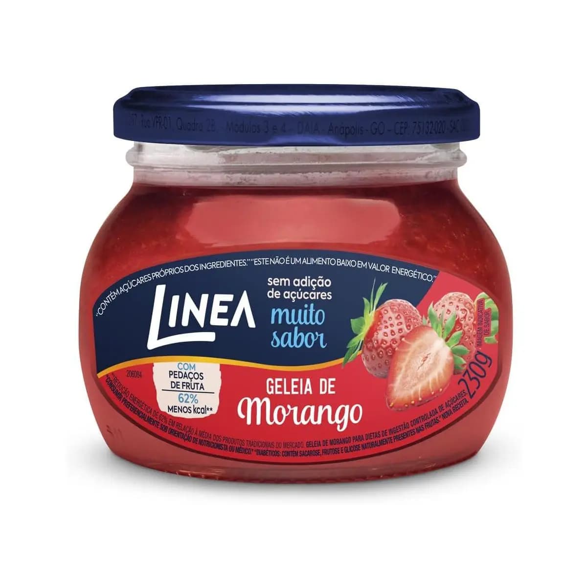 Linea Geleia de Morango 230g (Sem Adição de Açúcar)