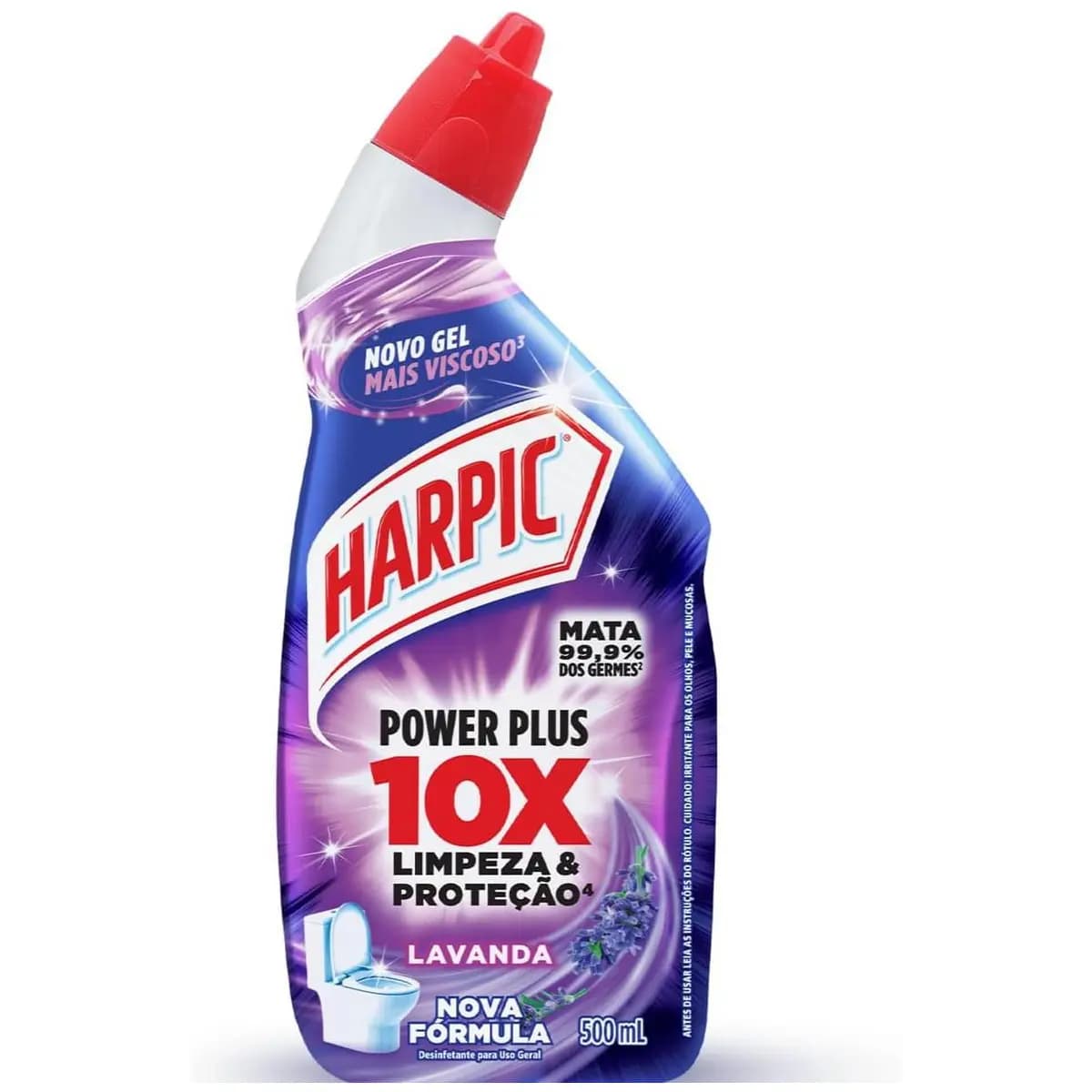 Harpic Power Plus Desinfetante e Desodorizador Sanitário em Gel Lavanda 500ml