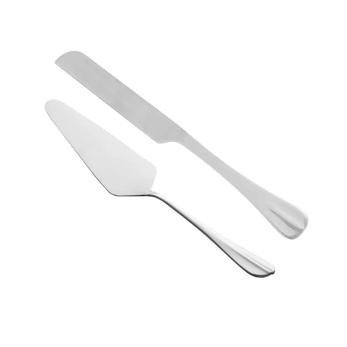 2 Peças para Bolo Lyor Positano de Aço Inox