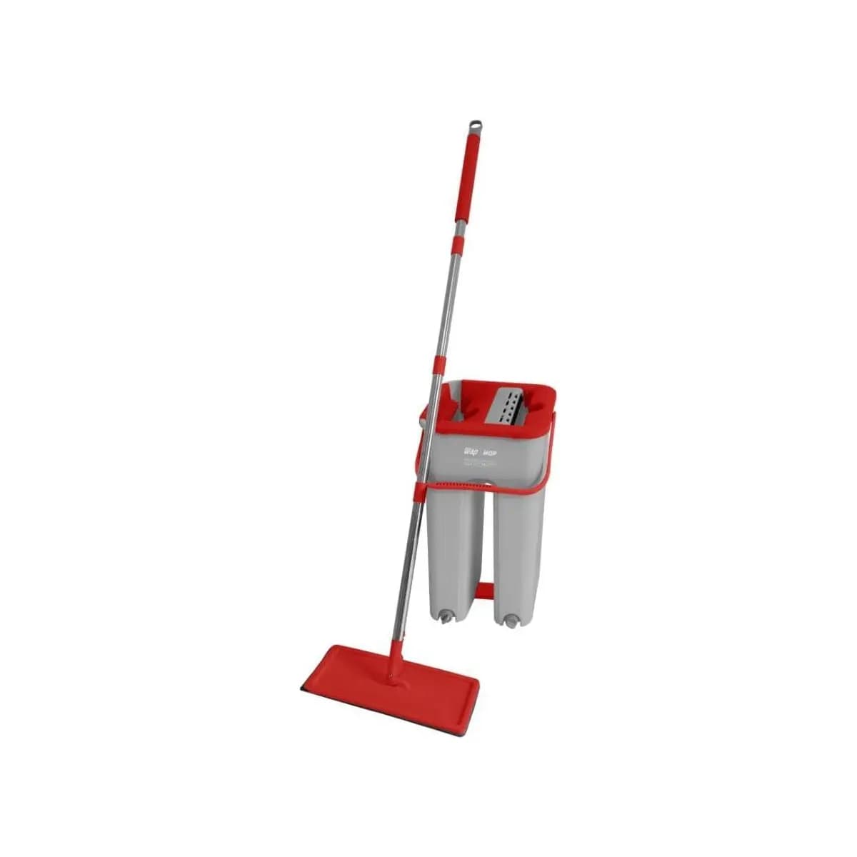 WAP Vassoura MOP com Balde MOP DUPLO COMPACTO Multiuso, Lava e Seca, com Refil de Microfibra, 8 Litros