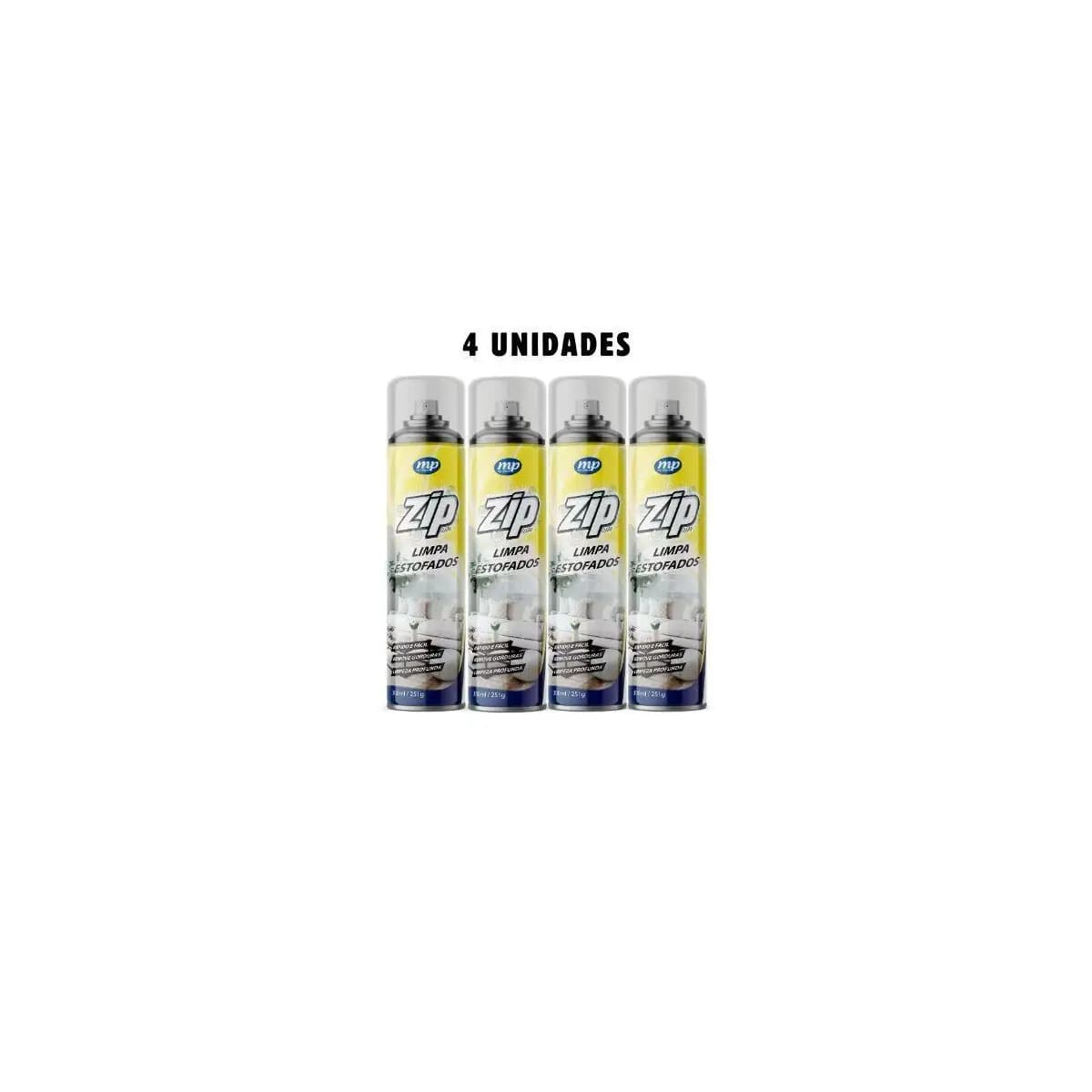 Espuma Spray Zip Clean 300ml Limpa a Seco Sofá, Estofado, Banco de Carro Limpeza Profunda