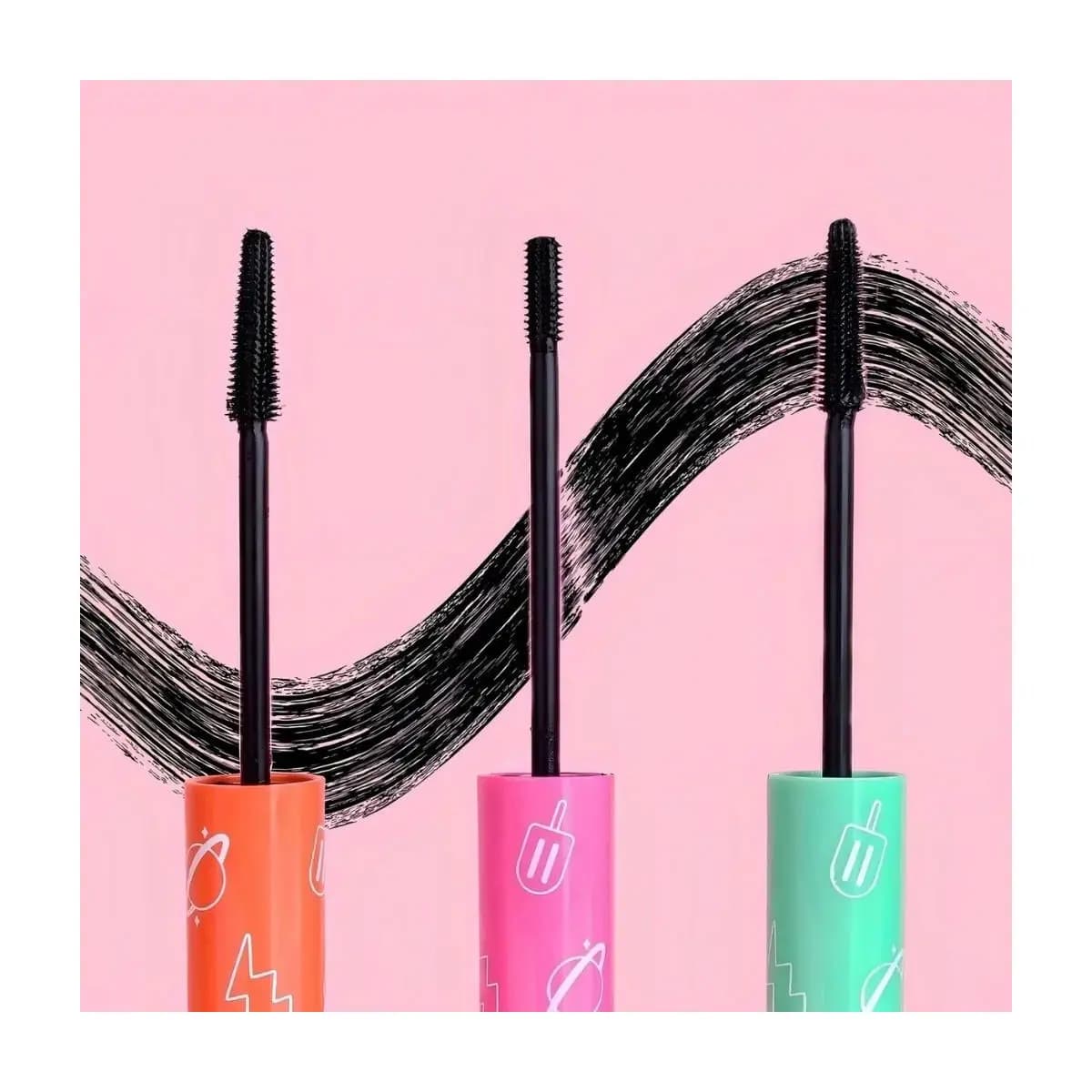 Kit 3 Mascaras Cilios Peel Off Melu Ruby Rose Rimel Preto Yis