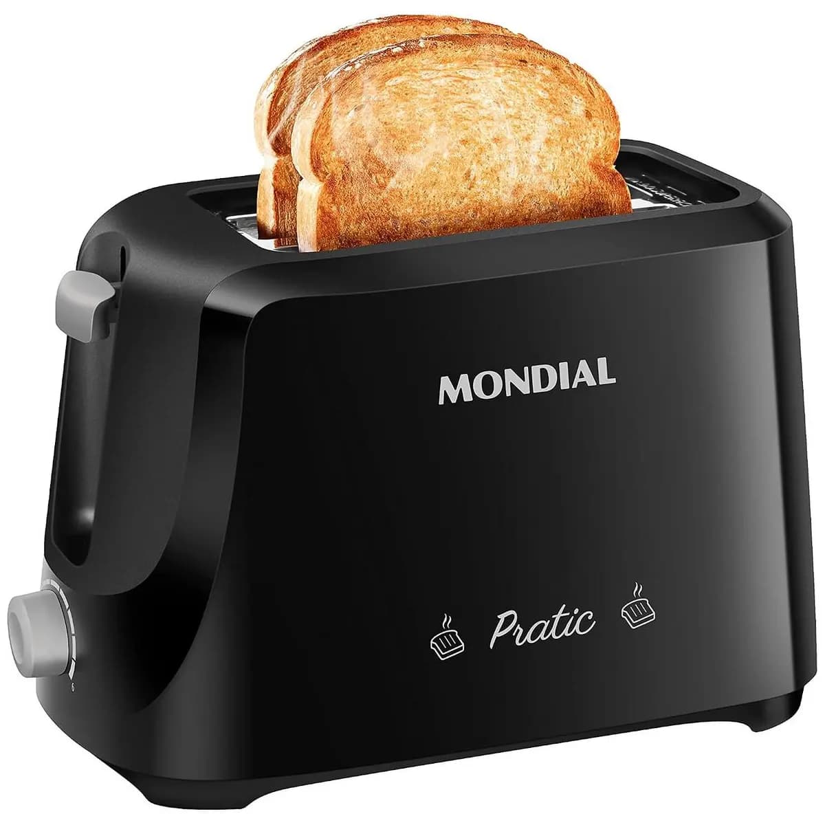 MONDIAL Tostador de Pães Pratic, Preto/Prata, 700W, 110V - T-18