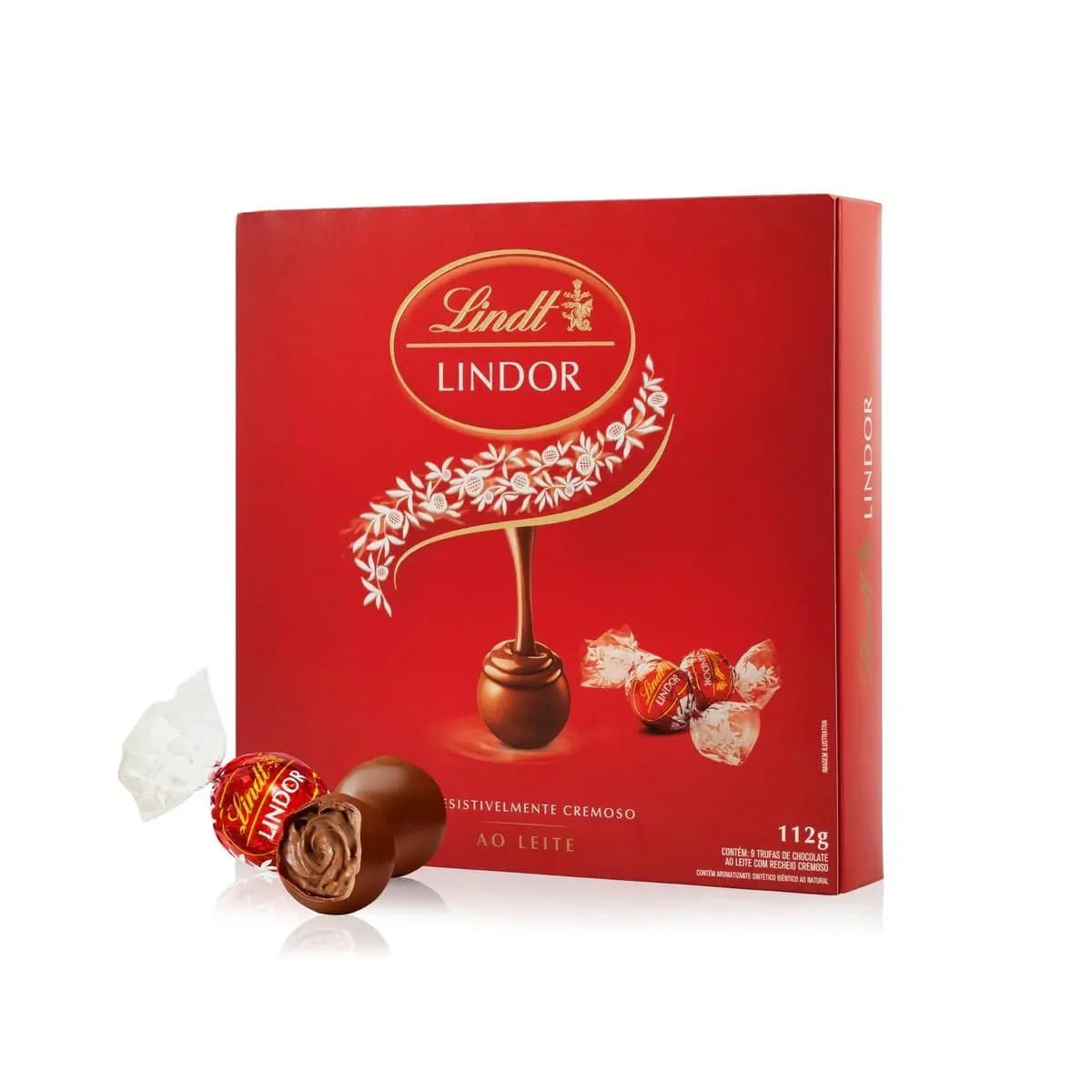 Caixa de Bombons Lindt Lindor ao Leite 112g