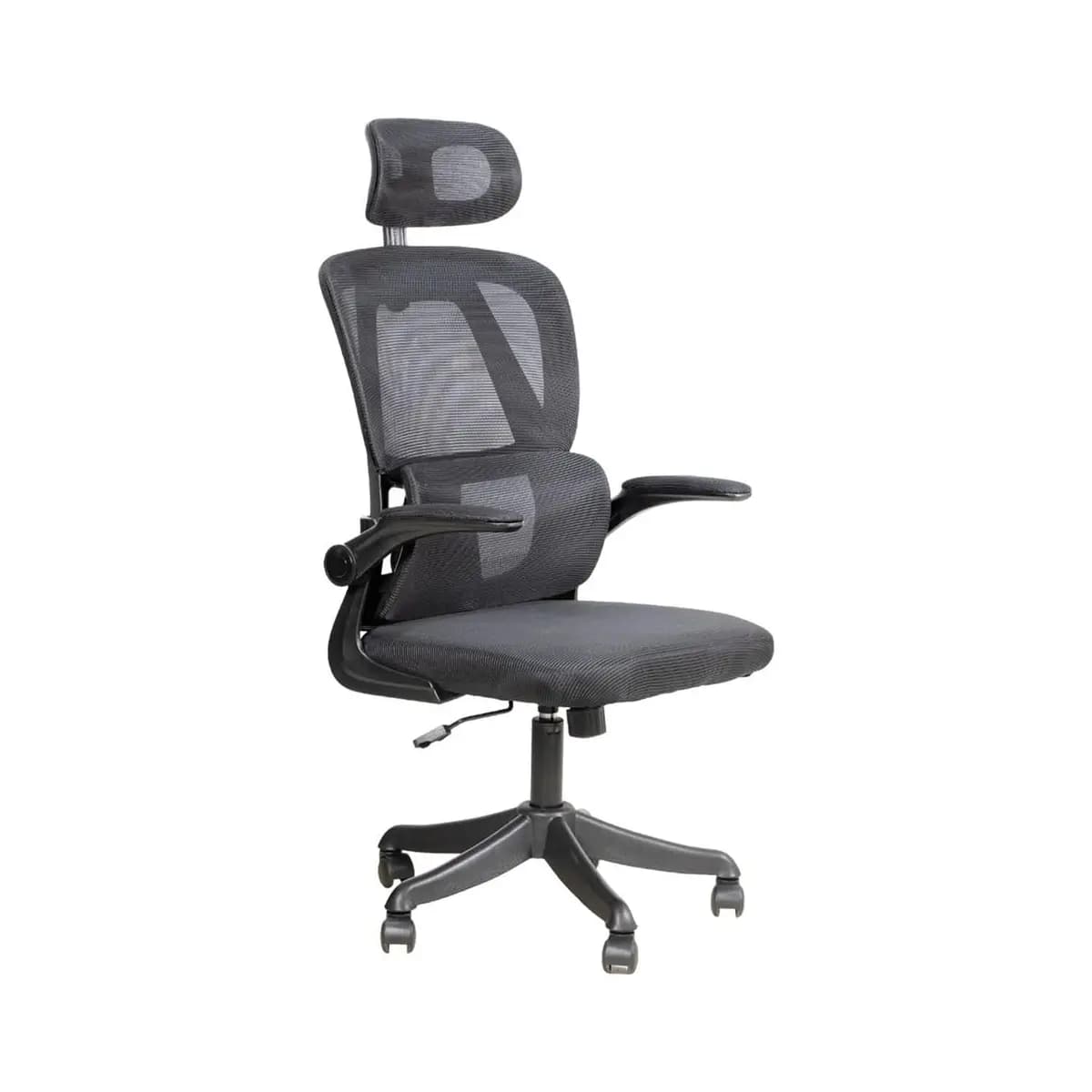 Cadeira Escritório Ergonômica Giratória Apoio Braços e Lombar Syberflex