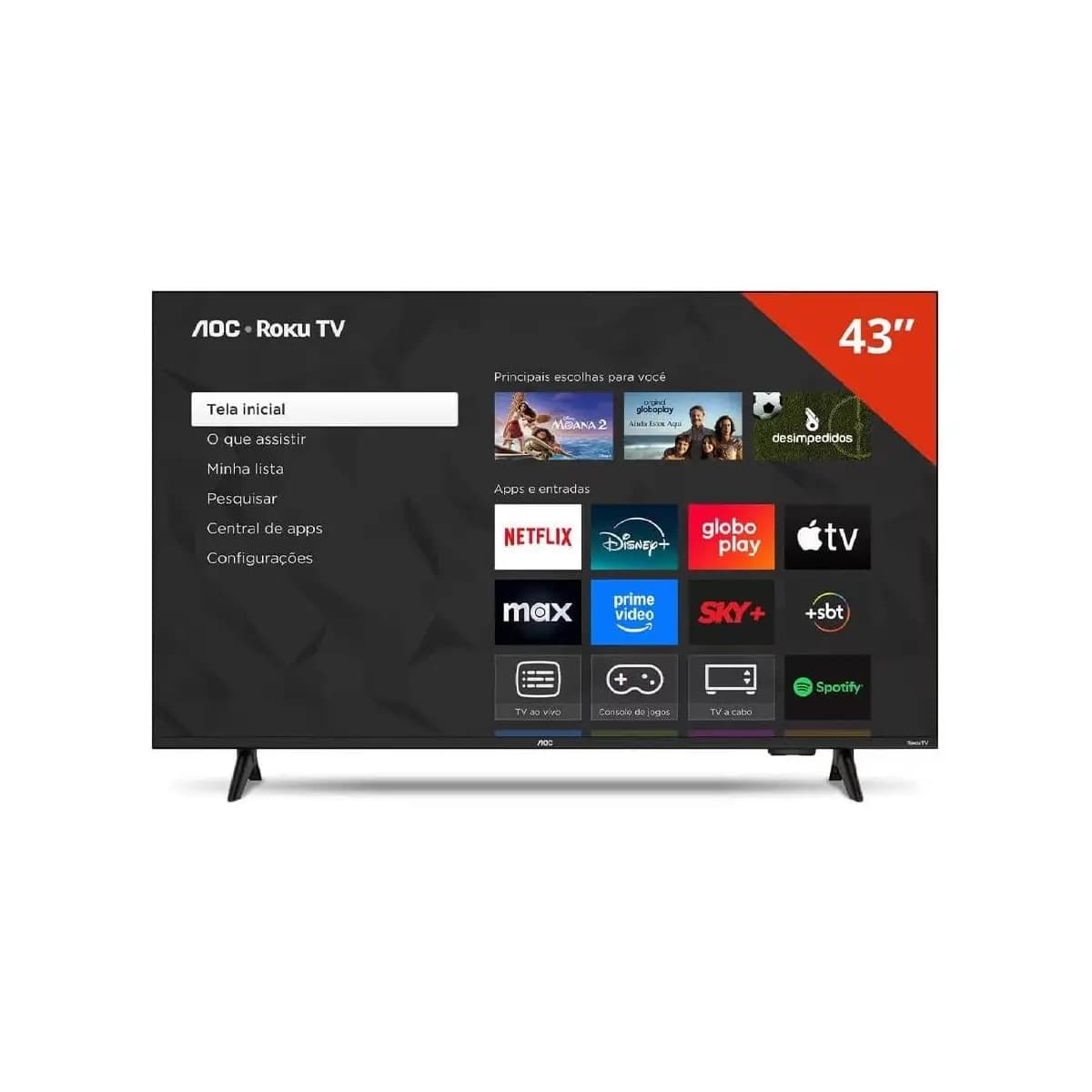 TV AOC Smart 43" Roku TV Full HD 43S5155/78G
