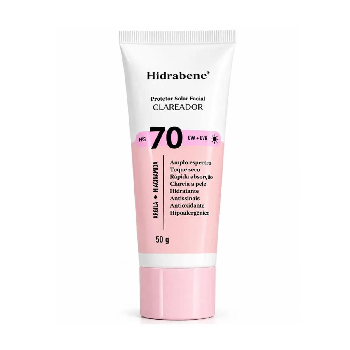 Hidrabene Protetor Solar Clareador Facial 70 FPS