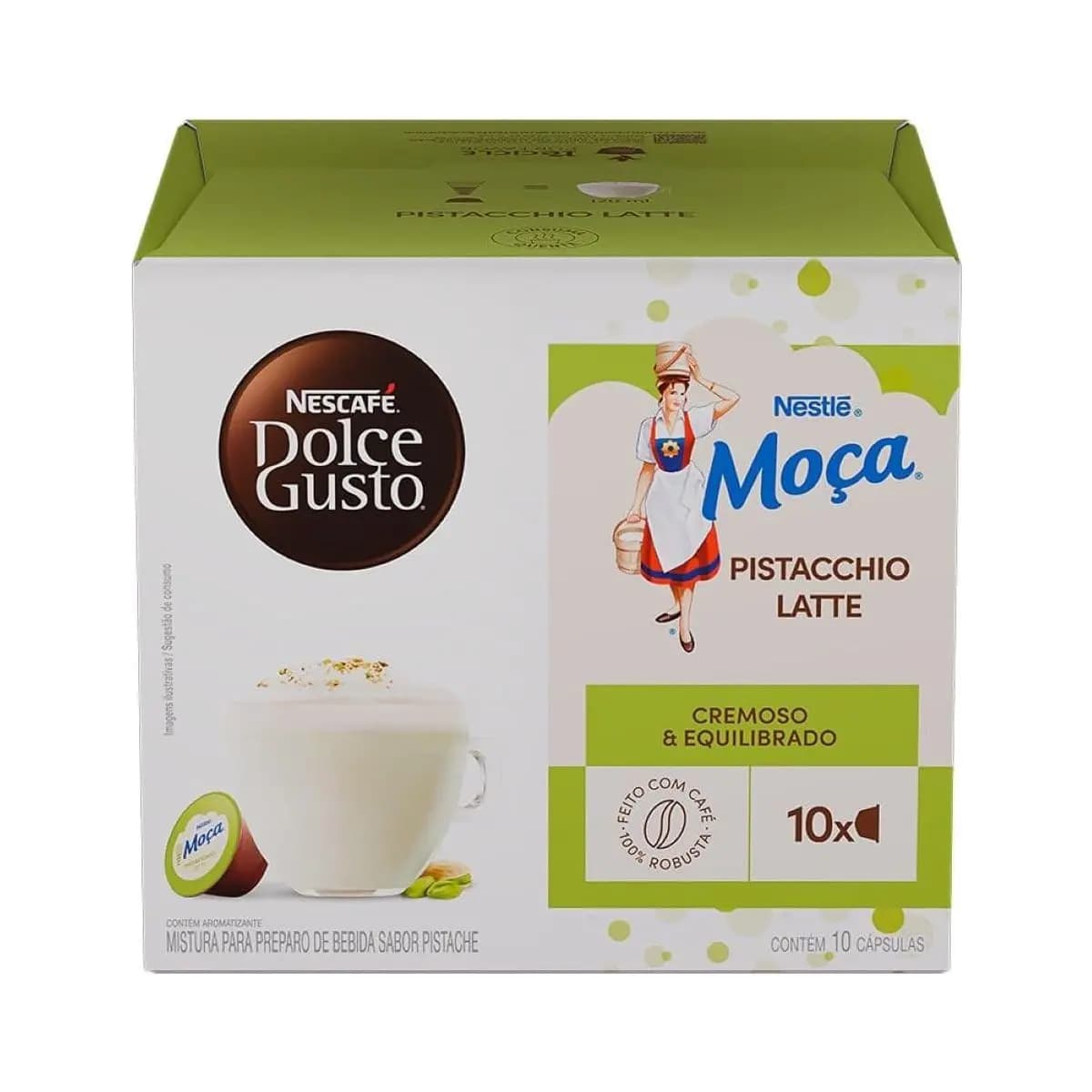 Nescafé Dolce Gusto Moça Pistacchio Latte 10 Capsulas