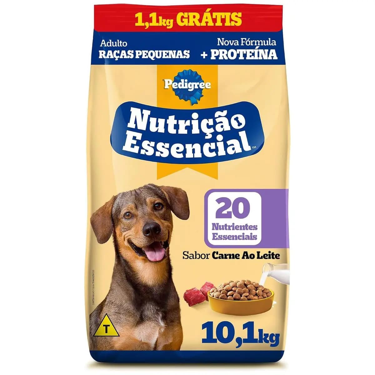 Ração Pedigree Nutrição Essencial Carne Ao Leite Para Cães Adultos
