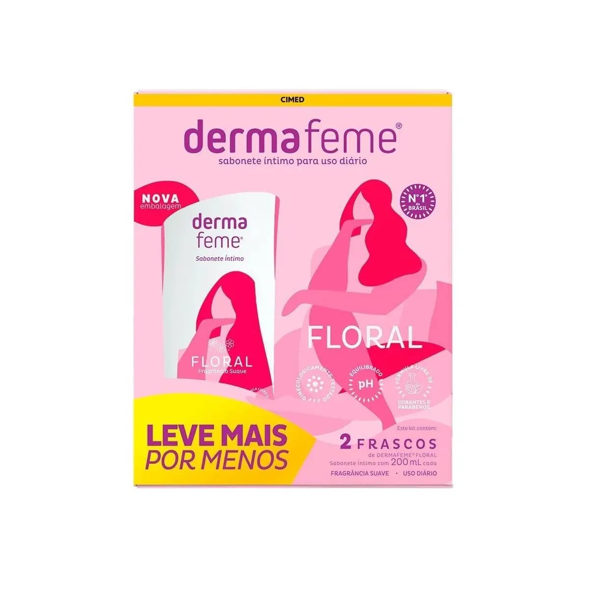 Sabonete Íntimo Dermafeme Floral 200ml