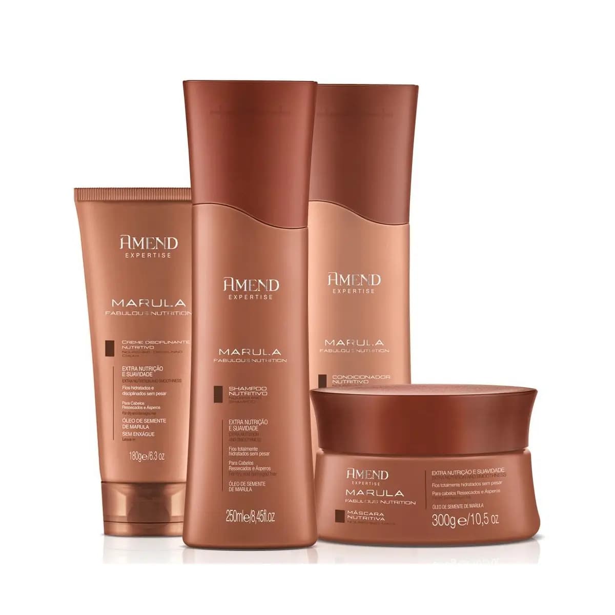 Amend Expertise KIT Marula Sh e Cond 250ml + Máscara 300g + Creme Nutritivo 180g