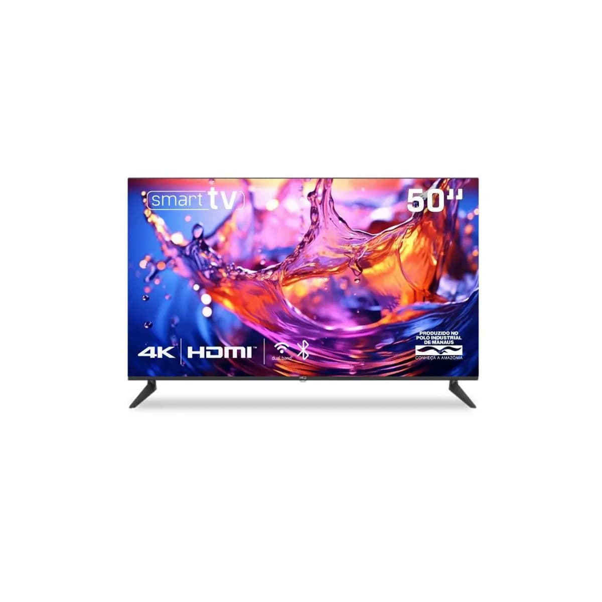 Smart TV HQ 50” 4K Bordas Ultrafinas Sistema Smart Design Slim - HQS50NKHM