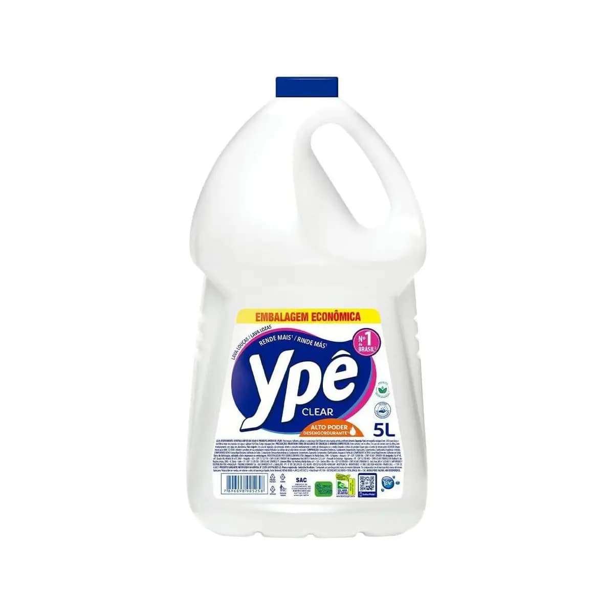 Ypê Detergente Clear 5L | Detergente Líquido