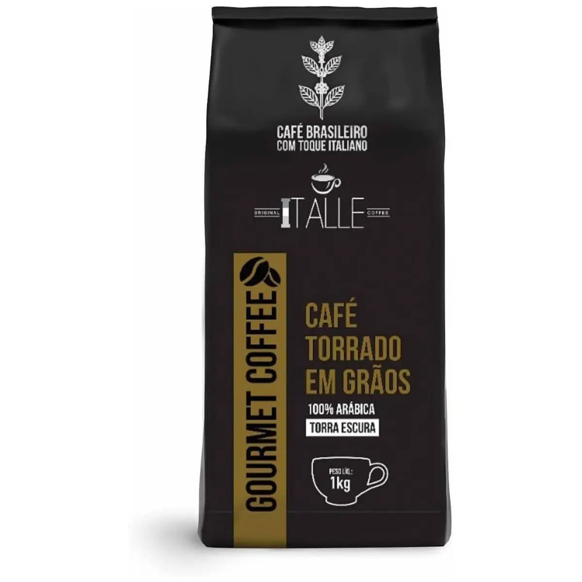 Café Torrado Arábica Em Grãos Café Italle 1kg Gourmet