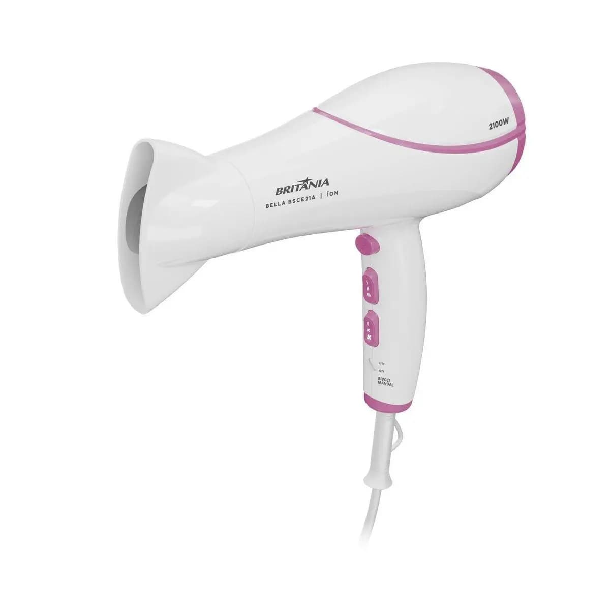Secador de Cabelos Britânia Bivolt 2100W BELLA BSCE21A