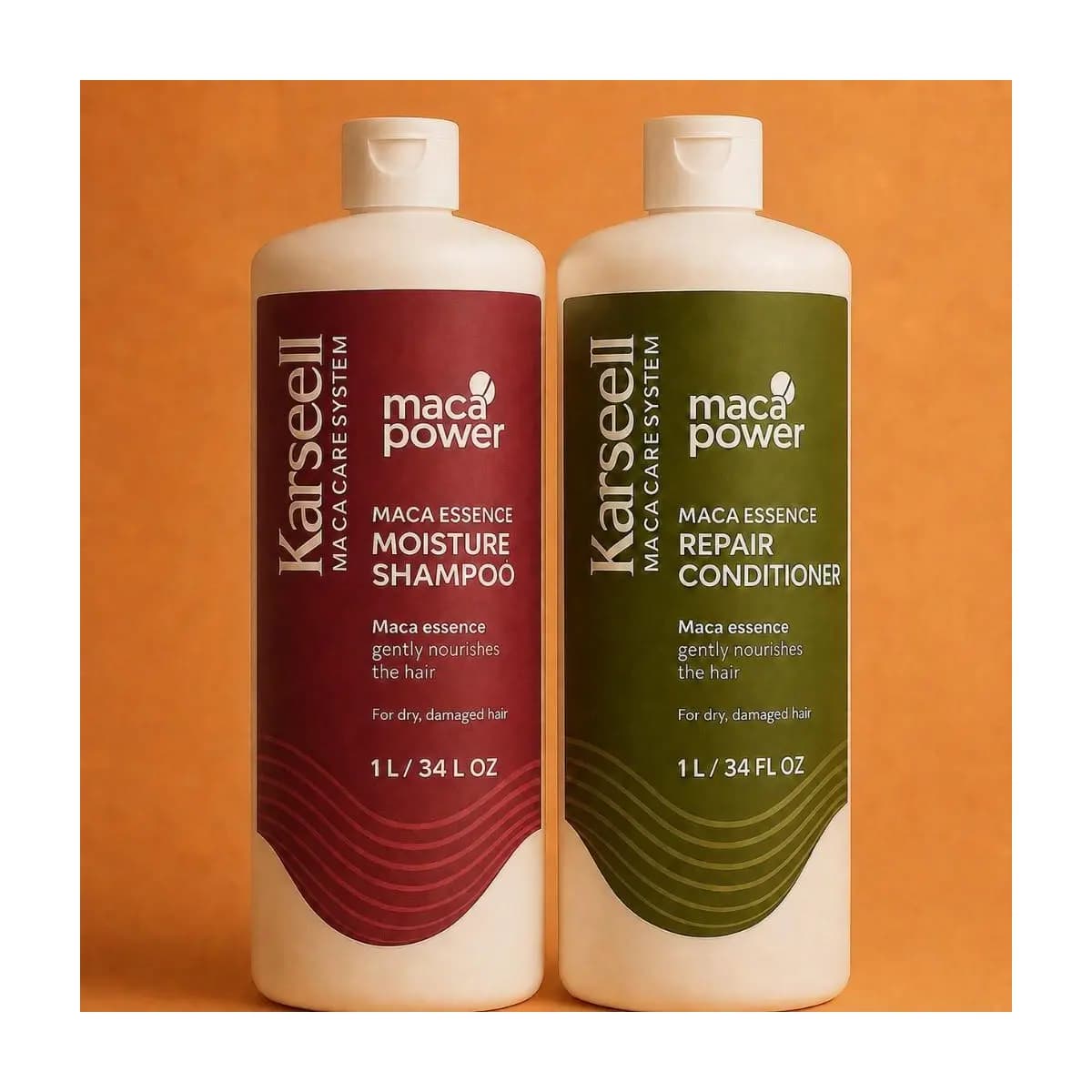 Shampoo Hidratante 1 L, Condicionador 1 L Karseell - Hidratação Profunda Para Cabelos