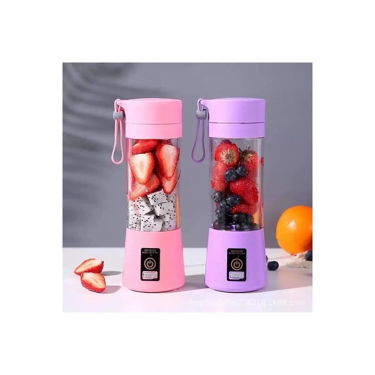 Mini Liquidificador Portátil Shake 6 Laminas + Cabo USB-SE3095